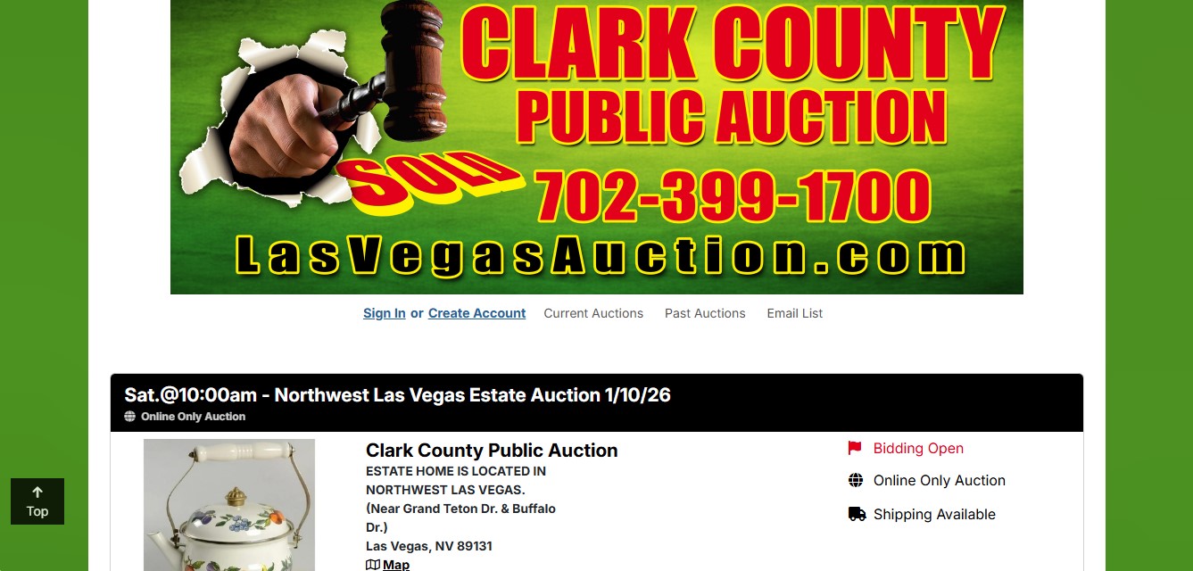 Clark County Public Auctions (Live and Online Auctions)